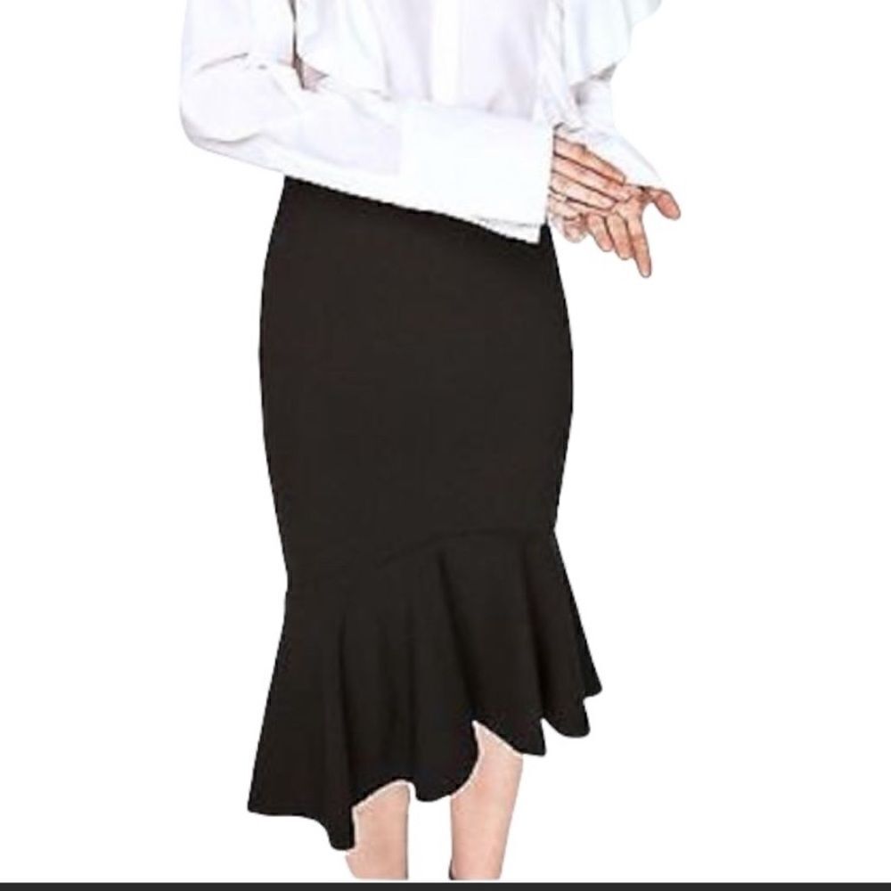 Zara Black Mermaid Skirt .Size M